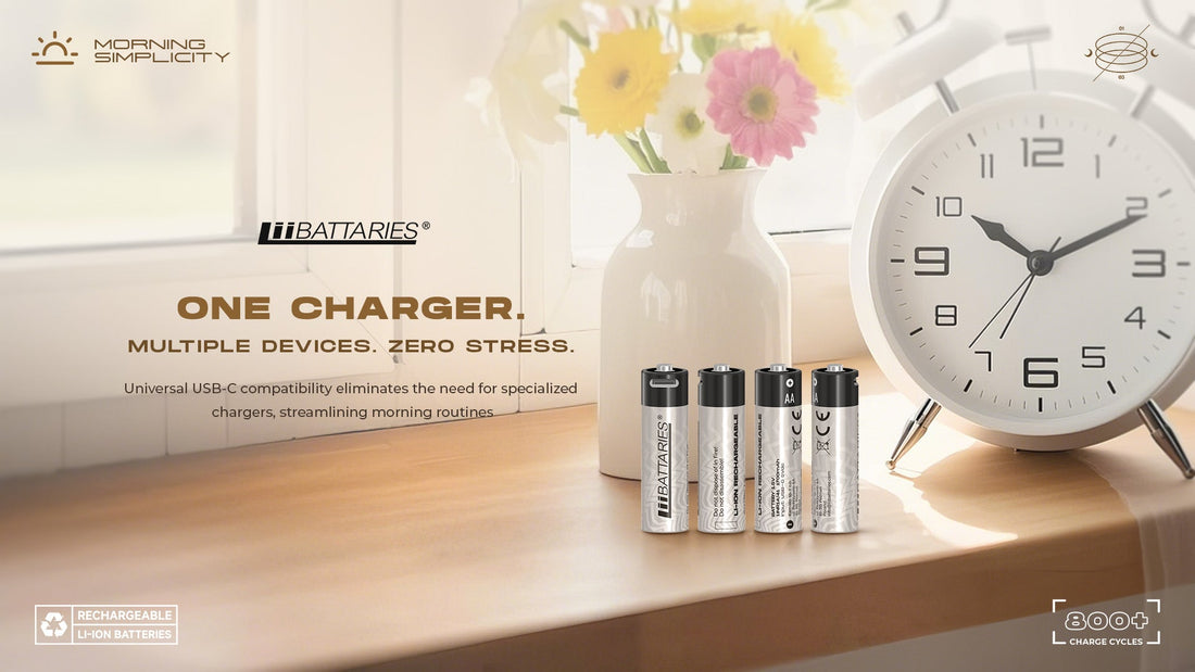 One Charger. Multiple Devices. Zero Stress: Start Your Day with LiiBatteries