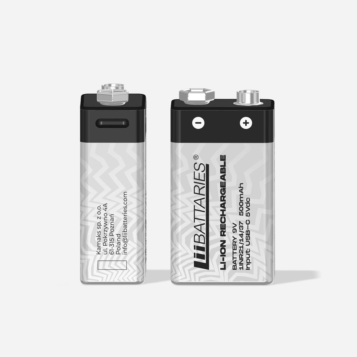 9V TYPE-C USB Rechargeable Lithium-ion Battery