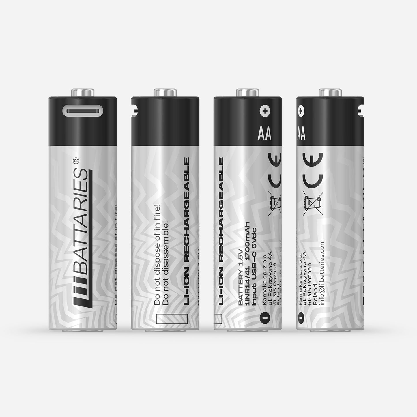 AA TYPE-C USB Rechargeable Lithium-ion Battery