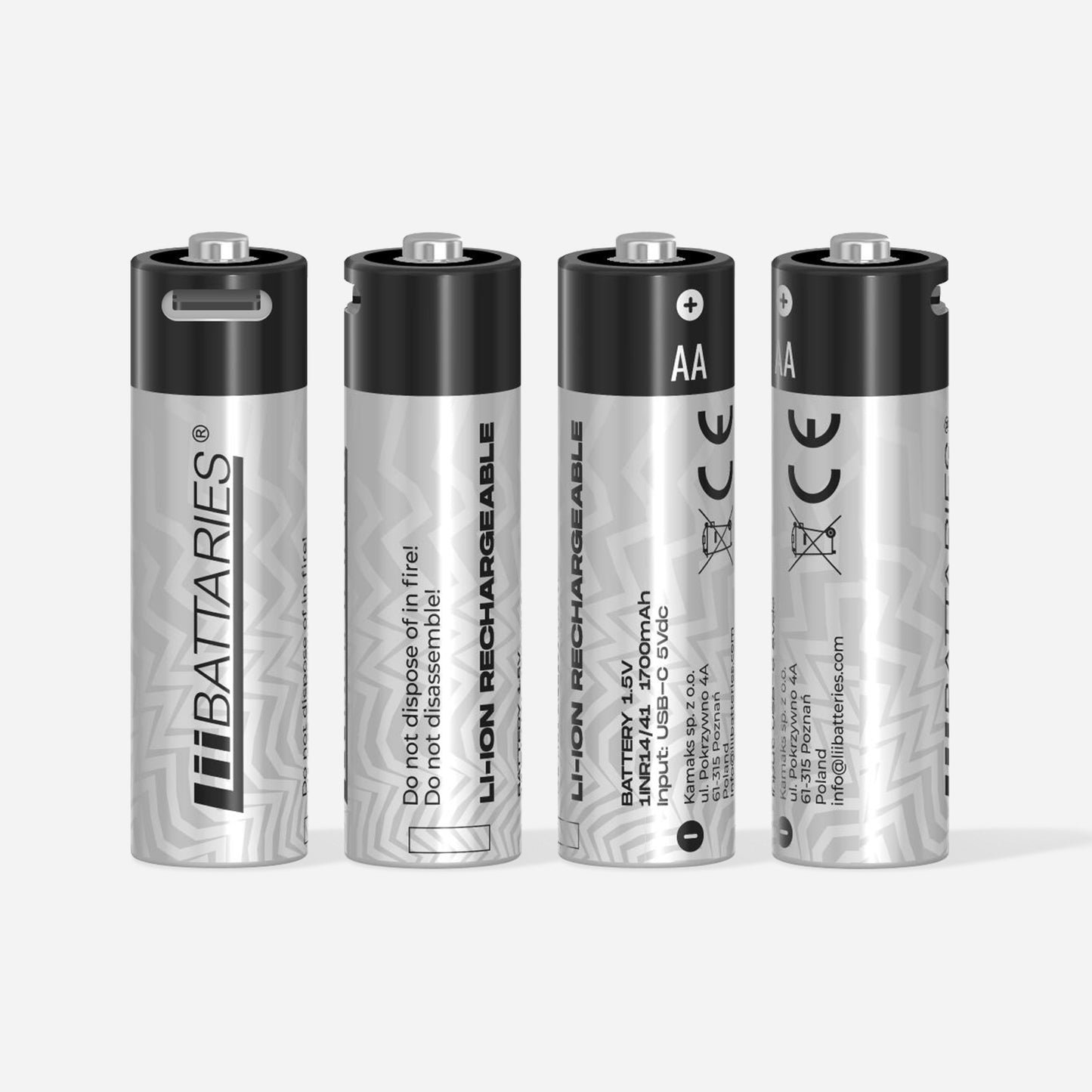AA TYPE-C USB Rechargeable Lithium-ion Battery