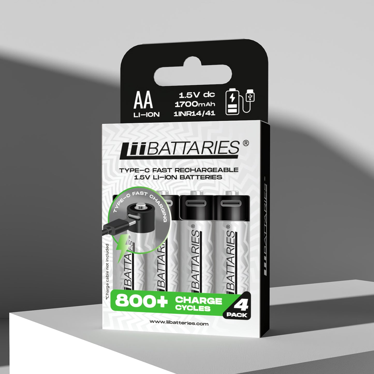 AA TYPE-C USB Rechargeable Lithium-ion Battery